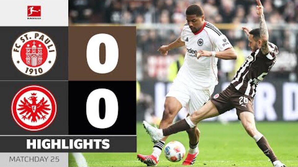 ST. PAULI - EINTRACHT FRANKFURT | Highlights | Matchday 25 – Bundesliga 2025/26