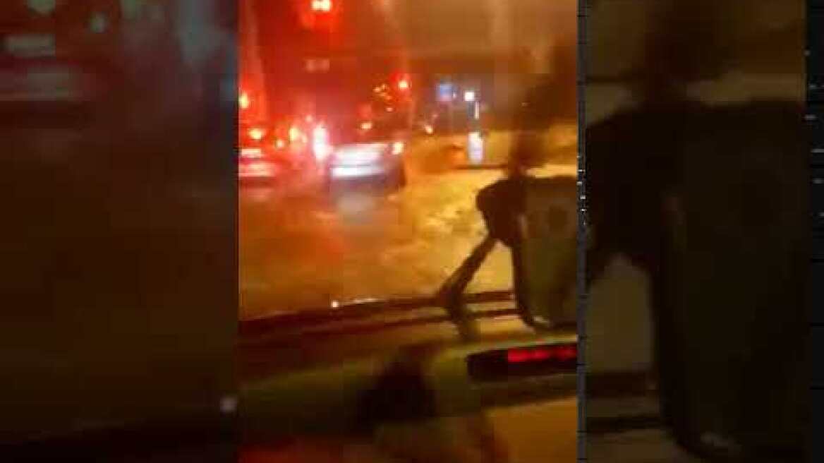 Βροχόπτωση στην Περιφερειακή Οδό Θεσσαλονίκης - Voria.gr