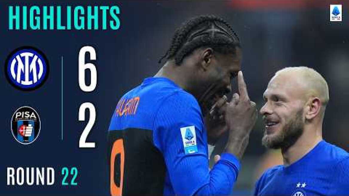 INTER-PISA 6-2 | HIGHLIGHTS | Six-goal Inter roar back after early Moreo scare | Serie A 2025/26