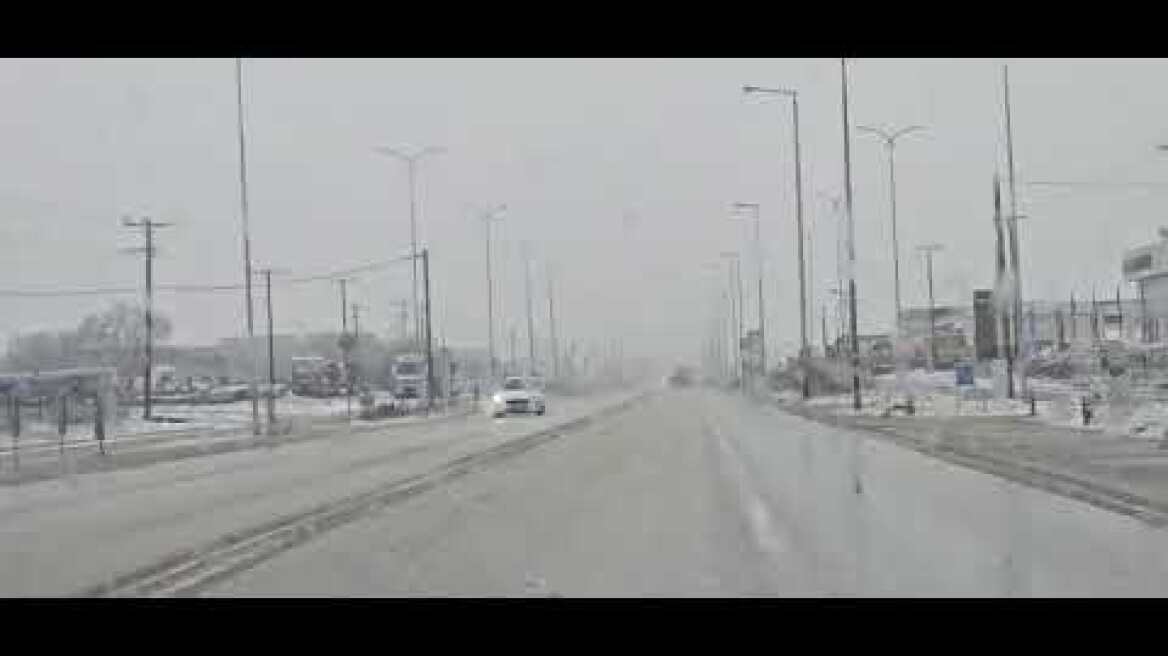 Χιονόπτωση στην Καρδίτσα