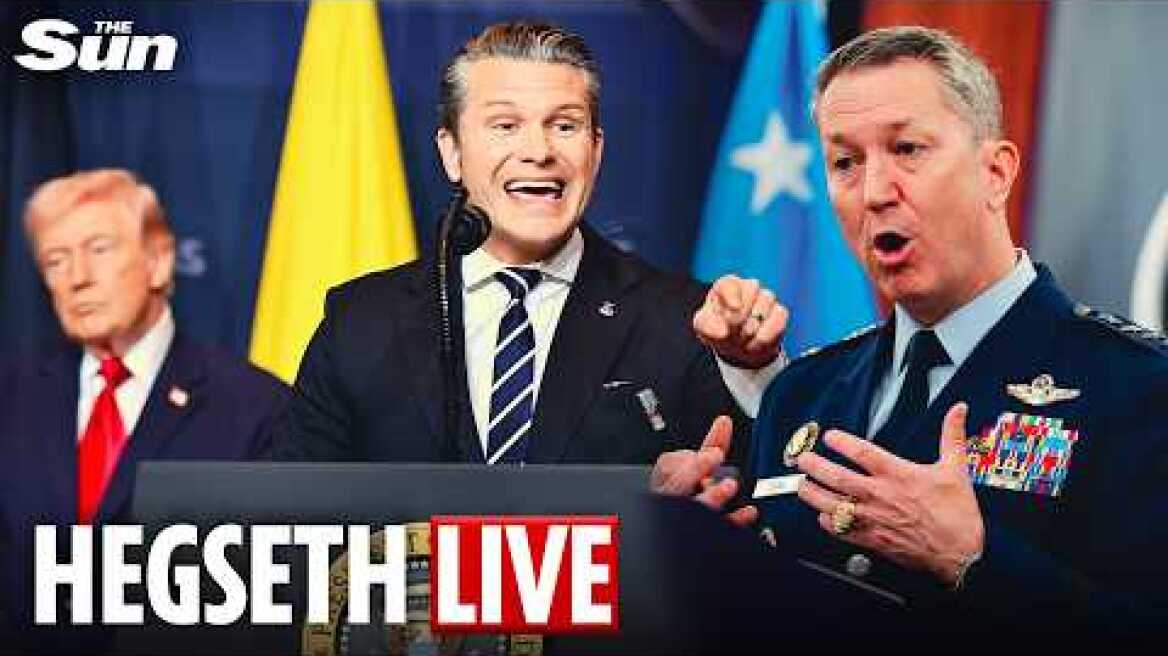 LIVE: Hegseth and Caine brief media on day 14 of Operation Epic Fury