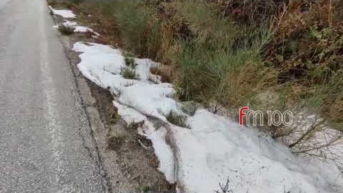 Λήμνος: Το "έστρωσε" μετά από χαλάζι