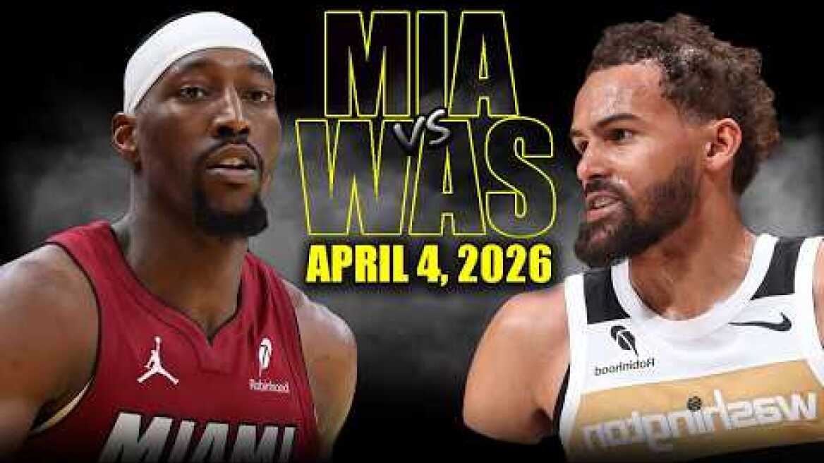 Miami Heat vs Washington Wizards Full Game Highlights – April 4, 2026 | NBA Season