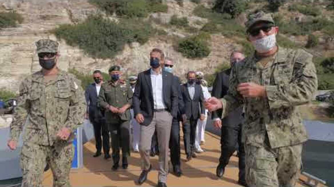 Μητσοτάκης-Πομπέο στη Σούδα