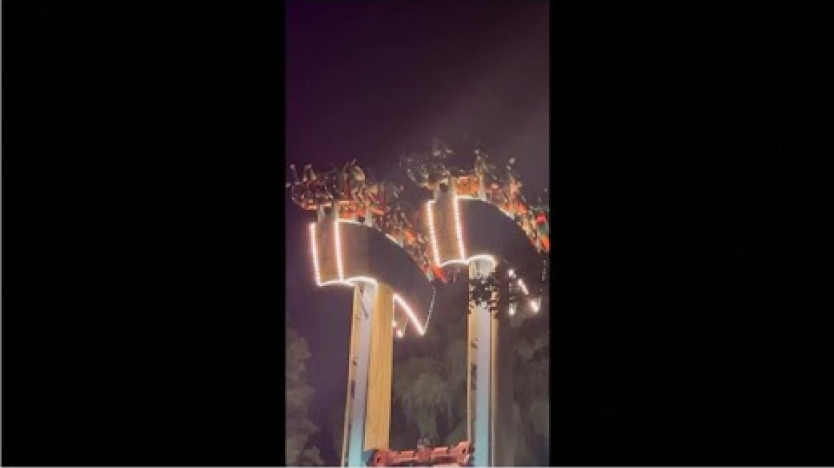 WATCH: Video footage of people stuck on malfunctioned ride in Canada