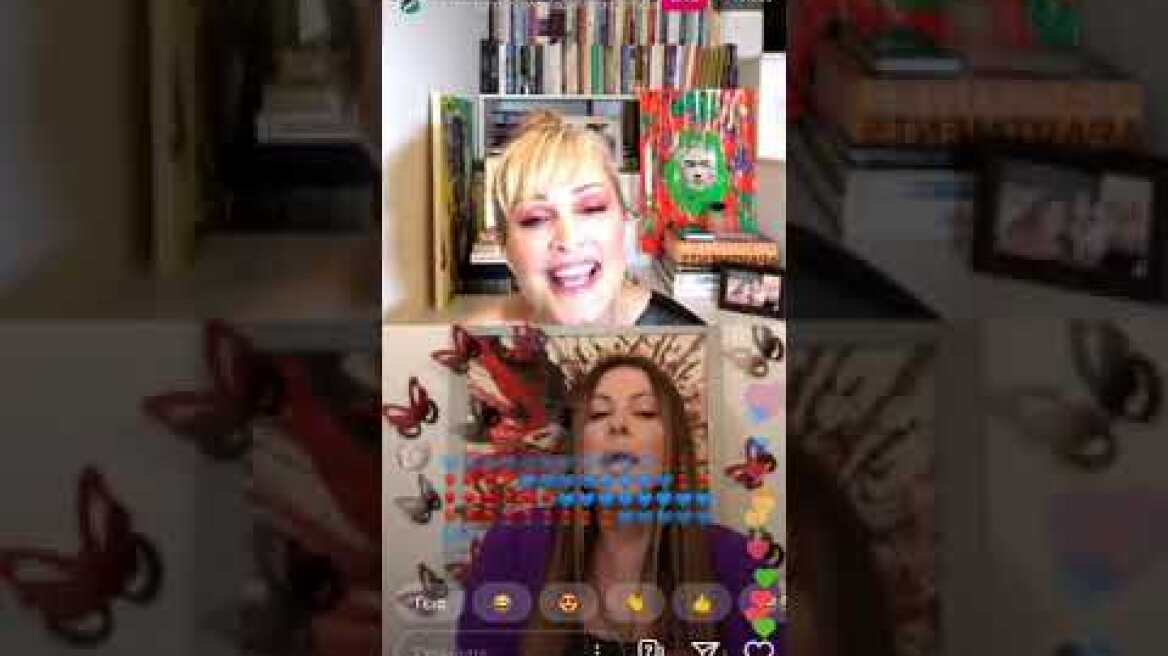 Νατάσα Θεοδωρίδου και Άντζελα Δημητρίου "ρίχνουν" το Instagram με το live τους