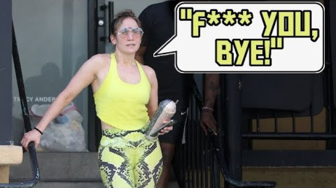 Jennifer Lopez's Stern Message For The Paps: "F*** You, Bye!"