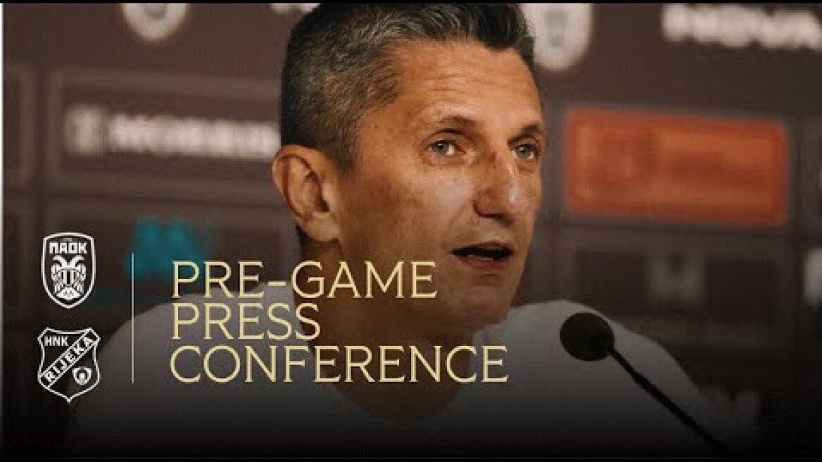 Pregame Press Conference: PAOK FC Vs HNK Rijeka – Live PAOK TV
