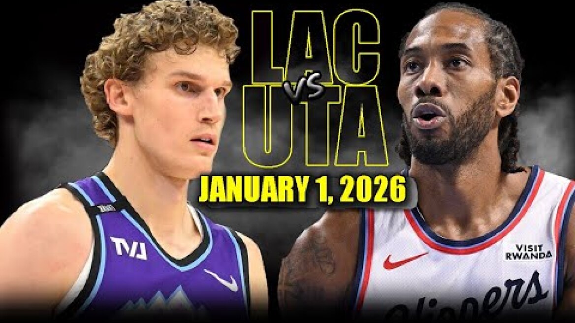 Los Angeles Clippers vs Utah Jazz Full Game Highlights – January 1, 2026 | NBA Season