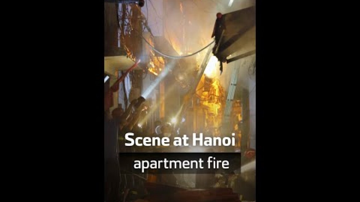 Scene at Hanoi apartment fire that killed dozens