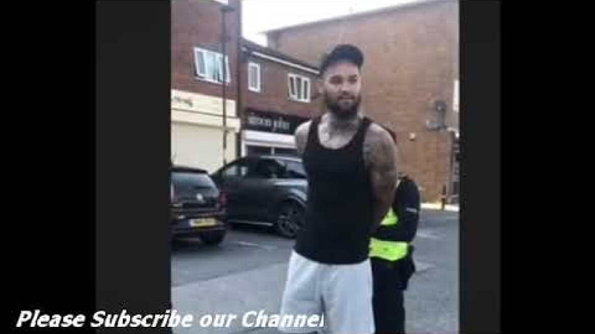 Ben Richards Everton handcuffed by West Midlands Police officers