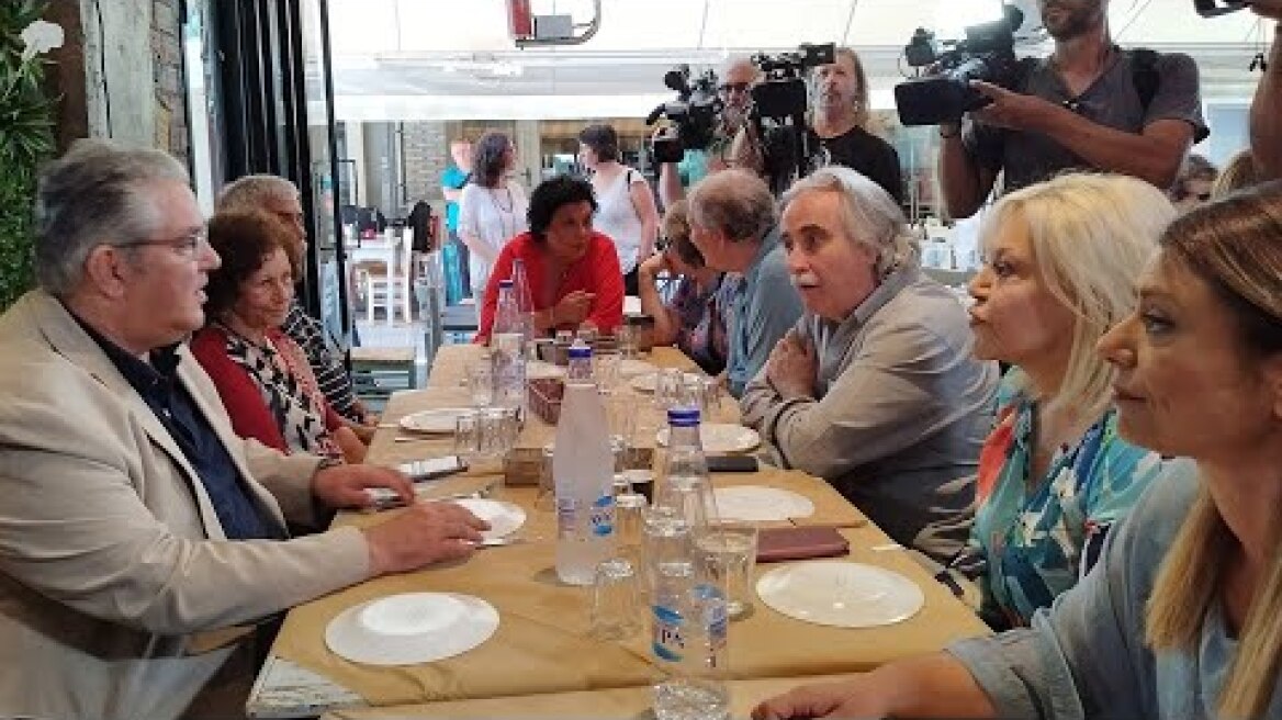 Κλίμα αισιοδοξίας και στιγμές χαλάρωσης στο Αιγάλεω