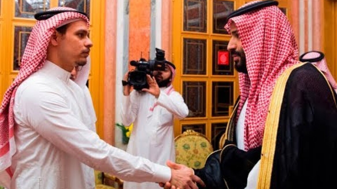 Saudi King and Crown Prince meet Jamal Khashoggi's son