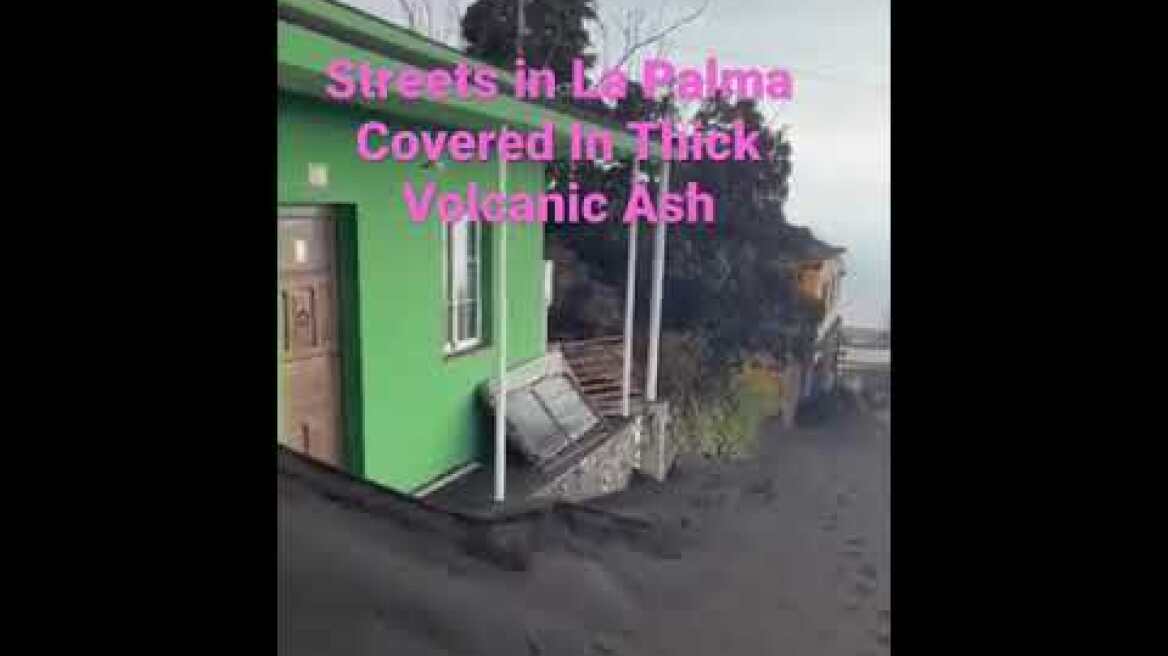 Η στάχτη καλύπτει τα πάντα στη Λα Πάλμα