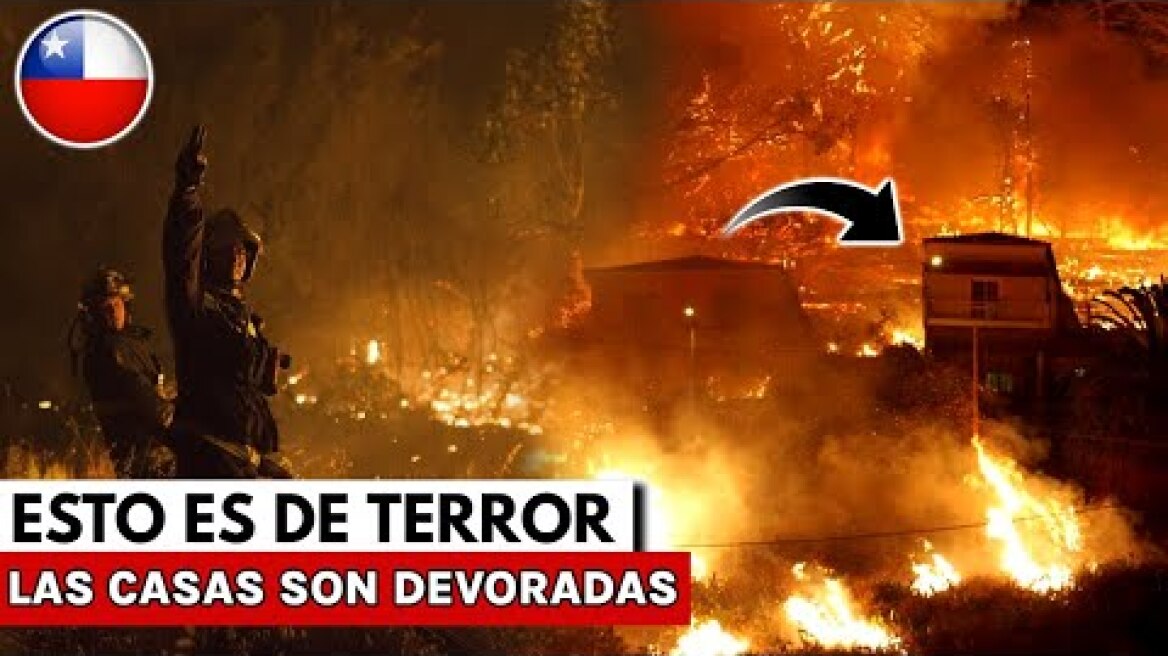 HACE 6 MINUTOS, EL CIELO SE OSCURECE, EL FUEGO SALE DESDE LA TIERRA, LAS VIVIENDAS SON DEVORADAS