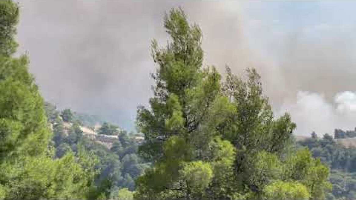 Προσπάθειες κατάσβεσης από καναντέρ Ζάχολη 21/05/2021