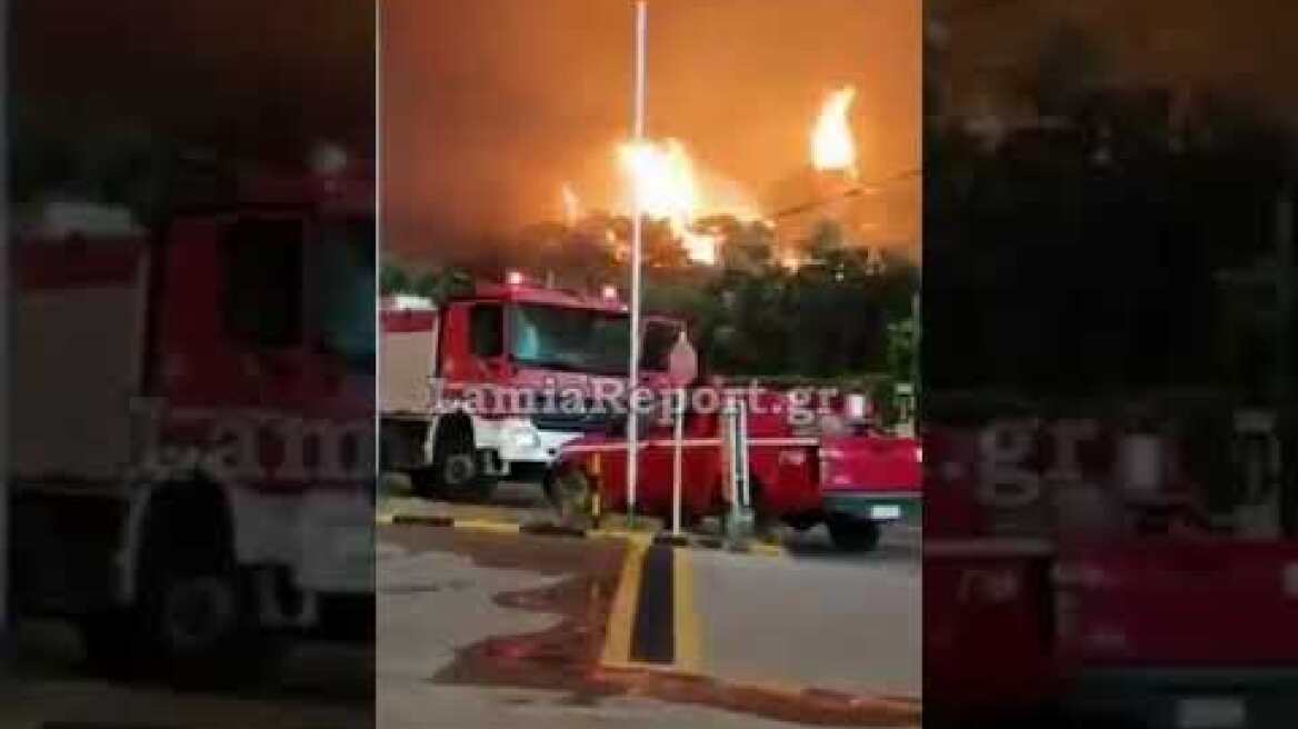 LamiaReport.gr: Μεγάλη πυρκαγιά κοντά σε κατοικημένη Λίμνη Ευβοίας