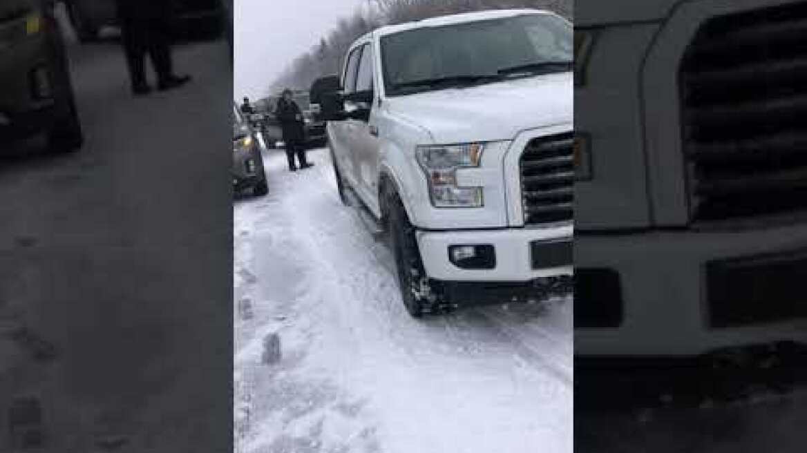 Massive Pile Up Closes Canadian Highway || ViralHog