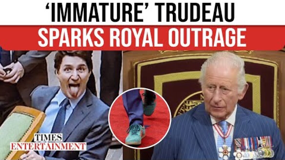 Justin Trudeau ‘DISRESPECTS’ King Charles? Attends Throne Speech With Mom; Green Sneakers Go Viral