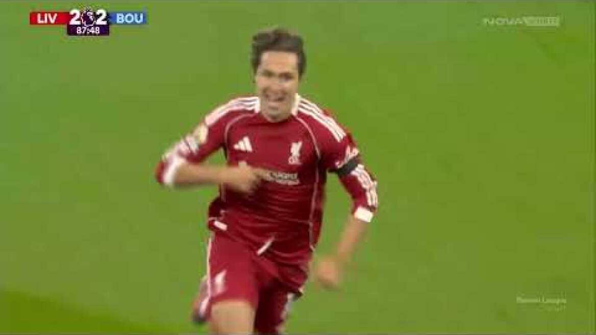 Λίβερπουλ-Μπόρνμουθ: 4-2 (MD 1, 15/08/2025)