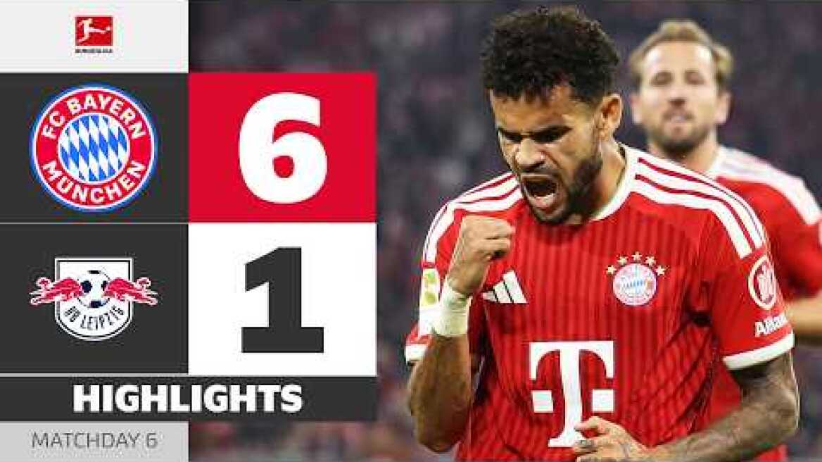 Díaz And Co Crush Leipzig! | FC BAYERN - RB LEIPZIG | Highlights | Matchday 6 – Bundesliga 2026/27