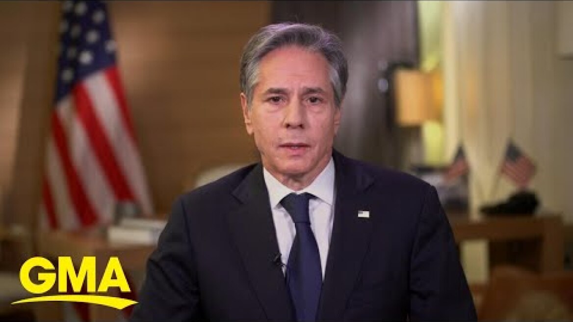 Secretary of State Antony Blinken talks meeting with Russia's foreign minister l GMA