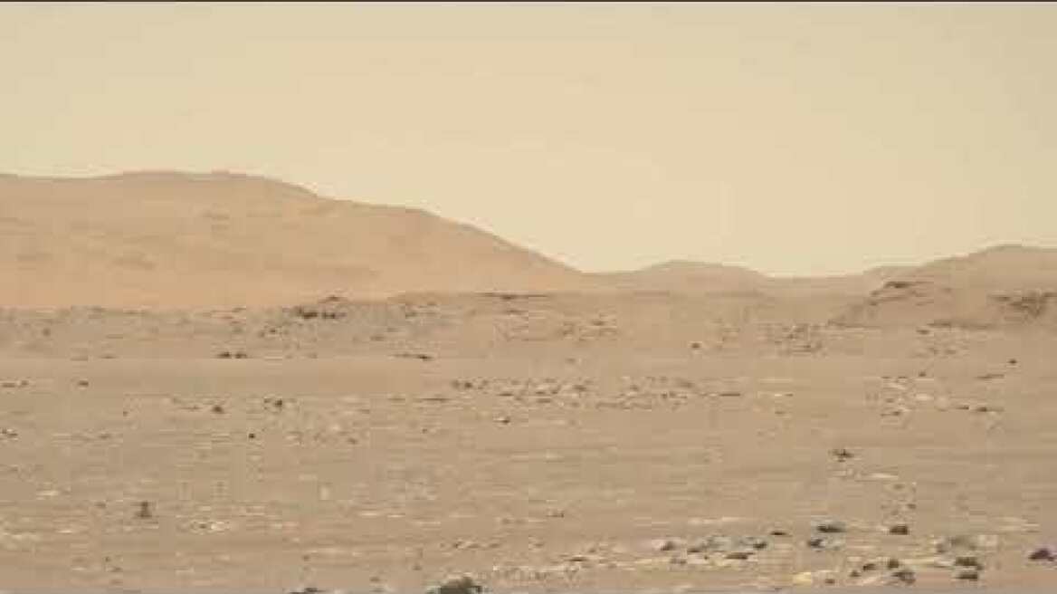 Perseverance Rover's Mastcam-Z Captures Ingenuity's Third Flight