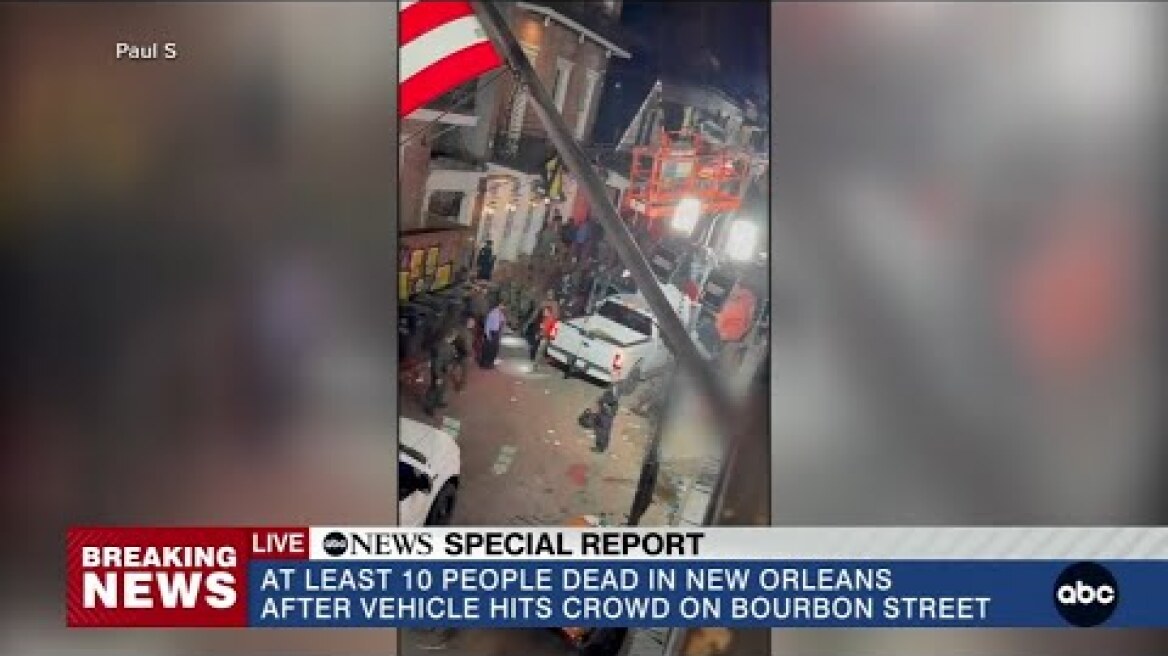 Witness recounts moments after driver plows pickup truck into New Orleans crowd