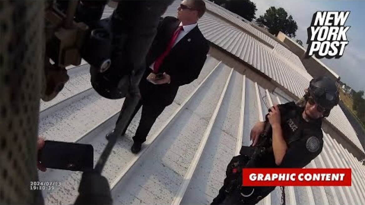 Bodycam footage shows officers on roof moments after Trump assassination attempt
