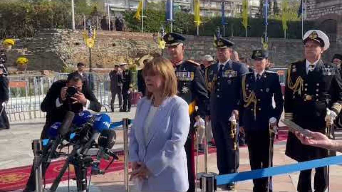 Δηλώσεις Κατερίνας Σακελλαροπούλου για την γιορτή του Αγίου Δημητρίου