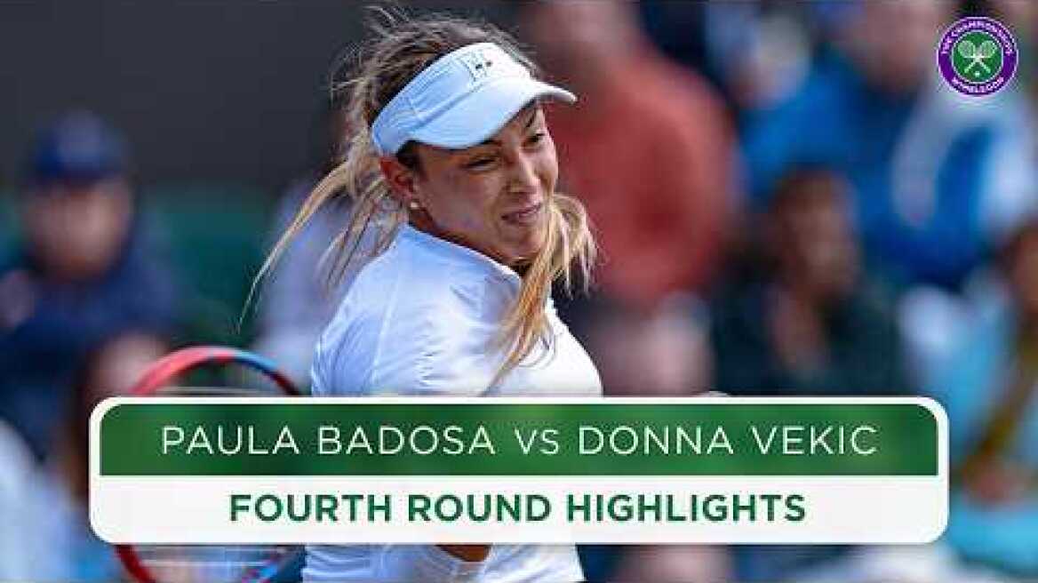 An edge of your seat thriller | Paula Badosa vs Donna Vekic | Highlights | Wimbledon 2024