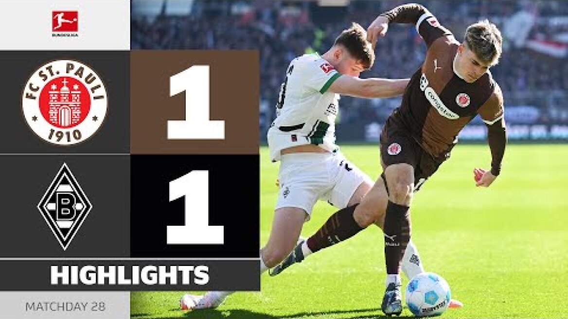 ST. PAULI - BORUSSIA M'GLADBACH| Highlights | Matchday 28 – Bundesliga 2024/25