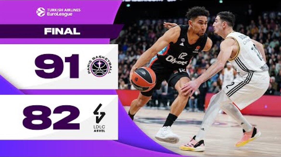 THREE-POINT STORM Seals Victory | Paris Basketball - LDLC Asvel | BASKETBALL HIGHLIGHTS R24 2024-25