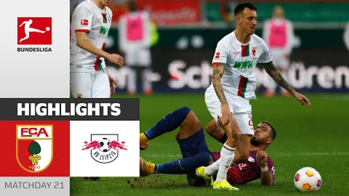 Saved Penalty! Augsburg Fights For A Draw! | Augsburg - RB Leipzig 2-2 | Highlights | Matchday 21