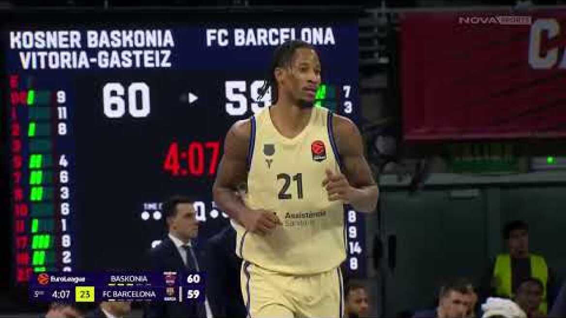 Euroleague: Με φόρα ο Ολυμπιακός στη 2η θέση, σπουδαία διπλά για Μακάμπι, Αρμάνι και Μπαρτσελόνα Μπασκόνια – Μπαρτσελόνα: 91-97 (ΜD 27, 6/2/26)