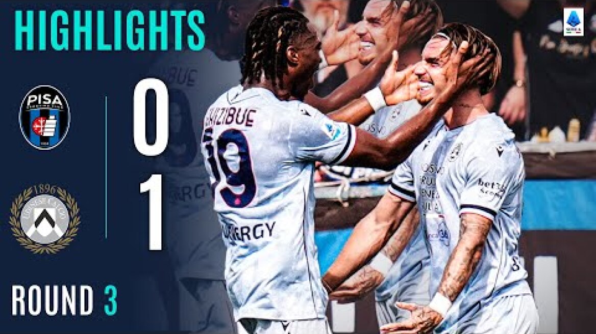 PISA-UDINESE 0-1 | HIGHLIGHTS | Udinese Make It Back-to-Back Wins | Serie A 2025/26