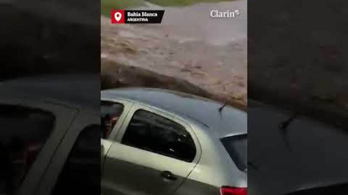 Las impactantes imágenes del temporal que azotó a Bahía Blanca