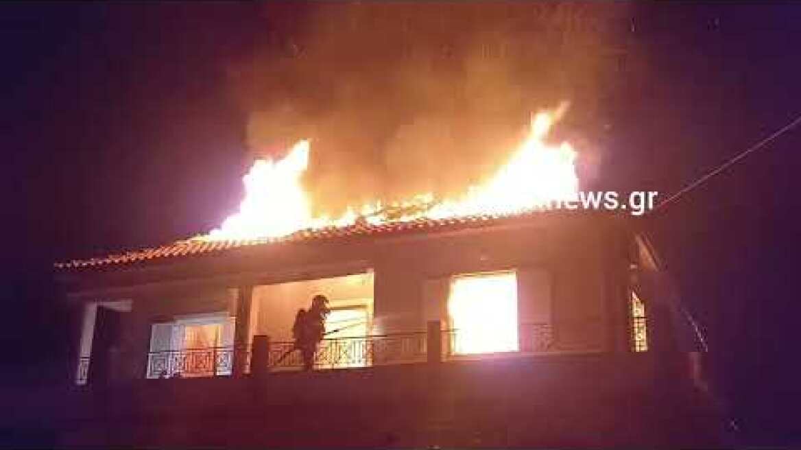 Παρανάλωμα.του πυρός σπίτι στα Χανια