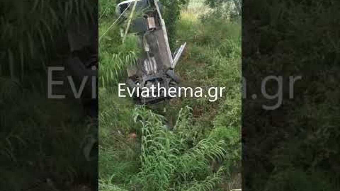 Eviathema.gr - Τροχαίο με εκτροπή οχήματος στη Βορεια Εύβοια