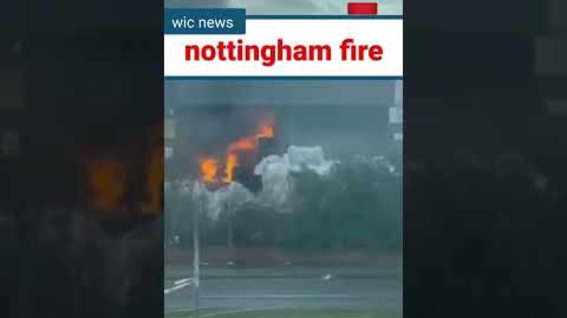 nottingham fire : 12 crews called to major incident in industrial estate
