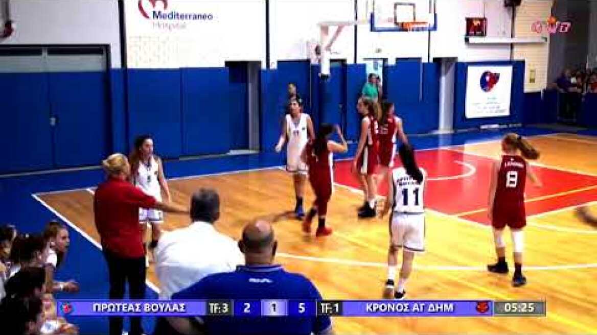 2017-18 Α' ΕΣΚΑΝΑ Πρωτέας - Κρόνος PO F3 Κορασίδες 13/05/2018