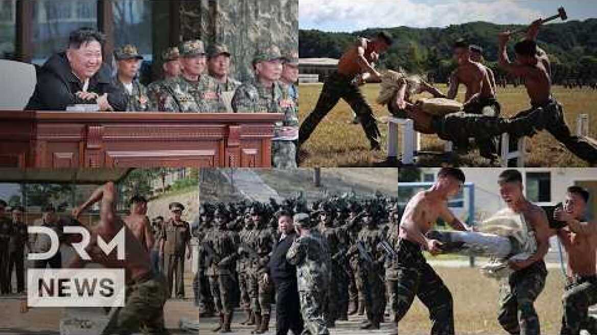 North Korea's Kim Inspects Live Extreme Training of Special Forces, Applauds Soldiers | AH1N