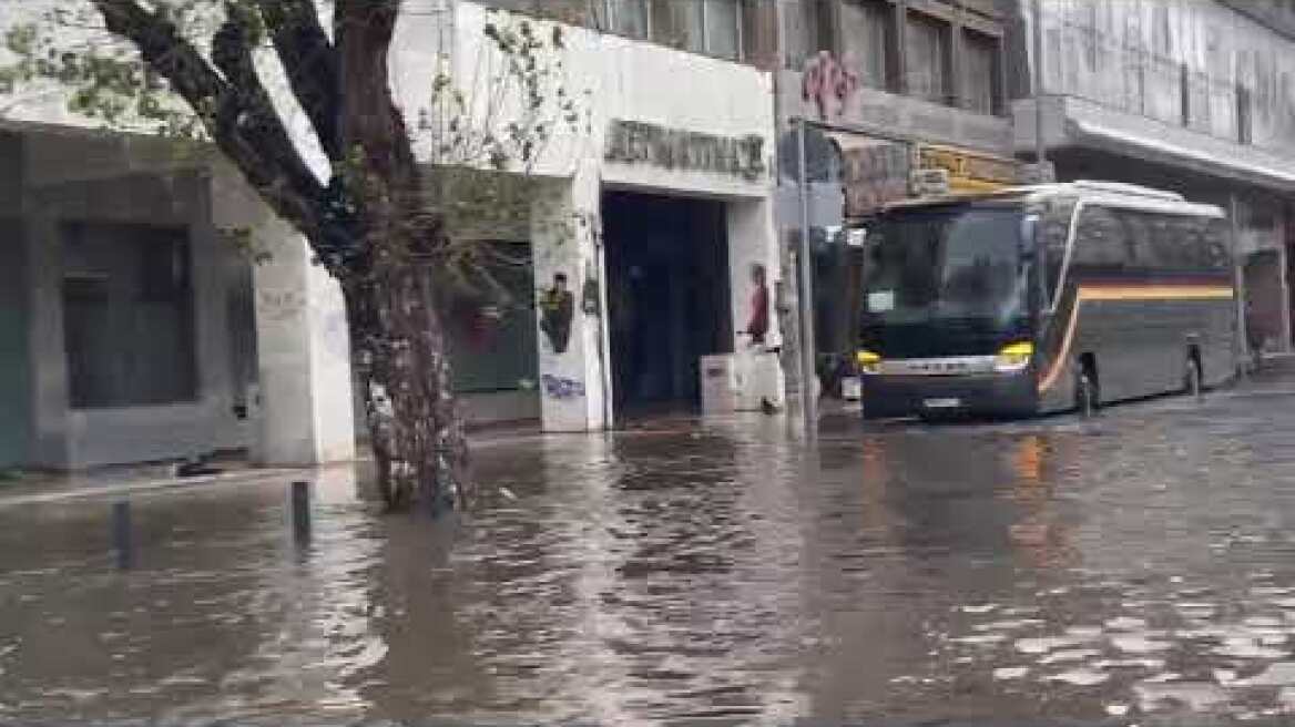 Πλημμύρες στην Θεσσαλονίκη μετά την Bora