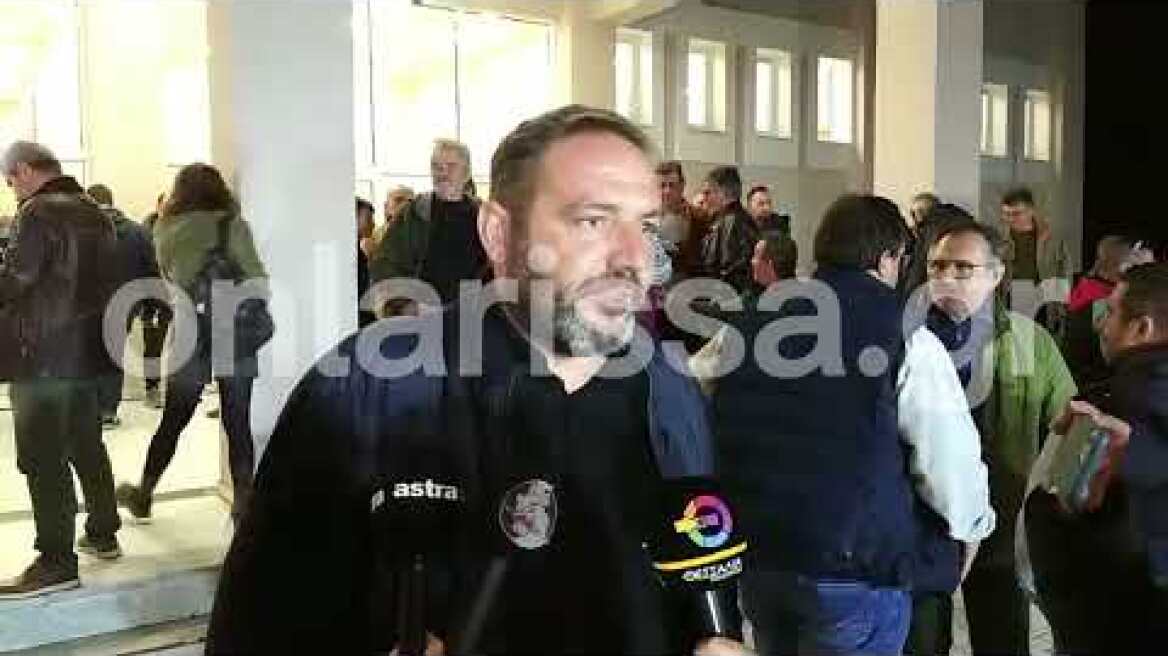 Ο Γραμματέας της ΕΟΑΣΝ Λάρισας Κώστας Χατζής στην αγροτική σύσκεψη στα Φάραλα