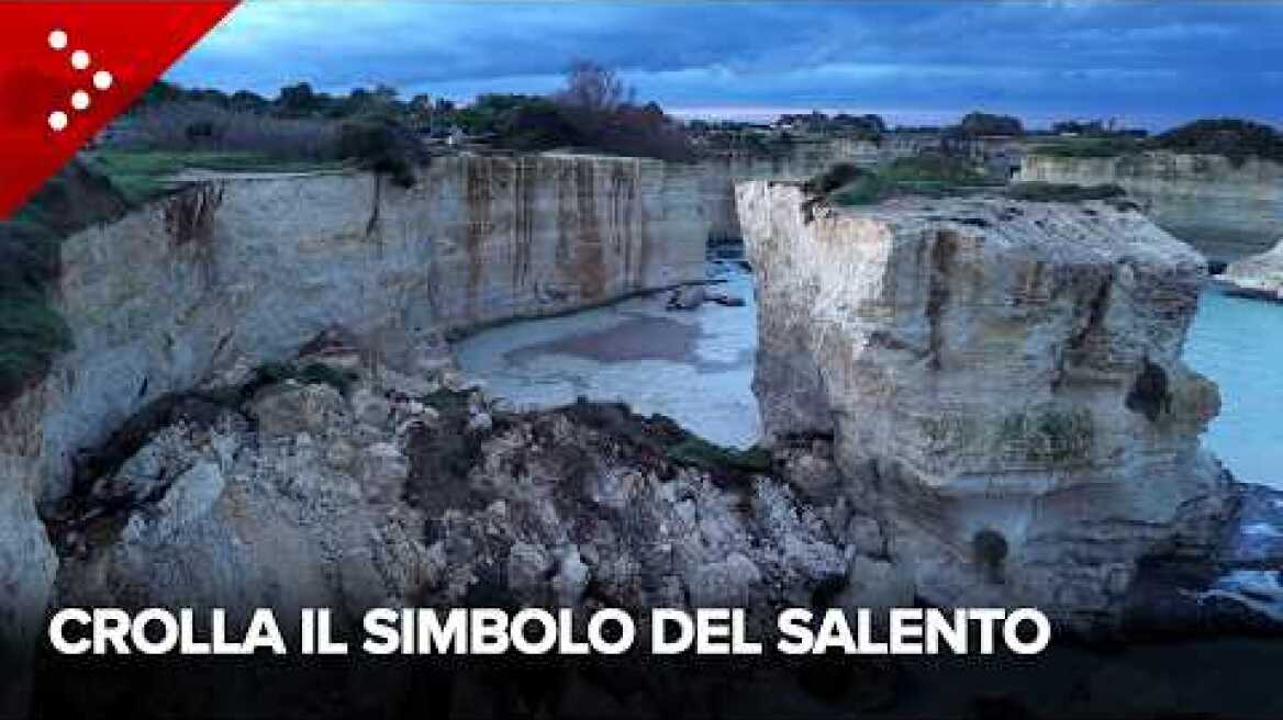 Il simbolo del Salento non c'è più: l'arco dei faraglioni di Sant'Andrea crolla in mare