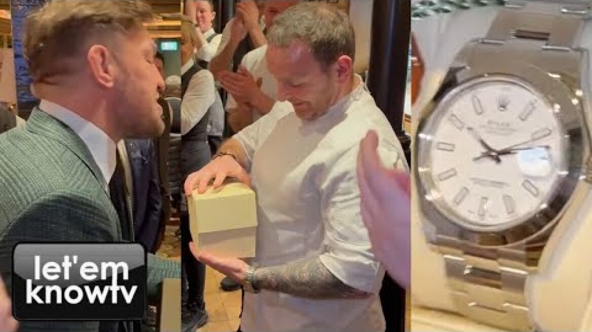 Conor McGregor Gives A Chef At His Restaurant A Rolex For His Birthday
