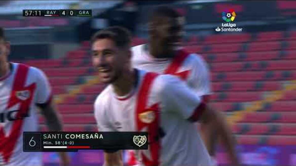 Resumen de Rayo Vallecano vs Granada CF (4-0)