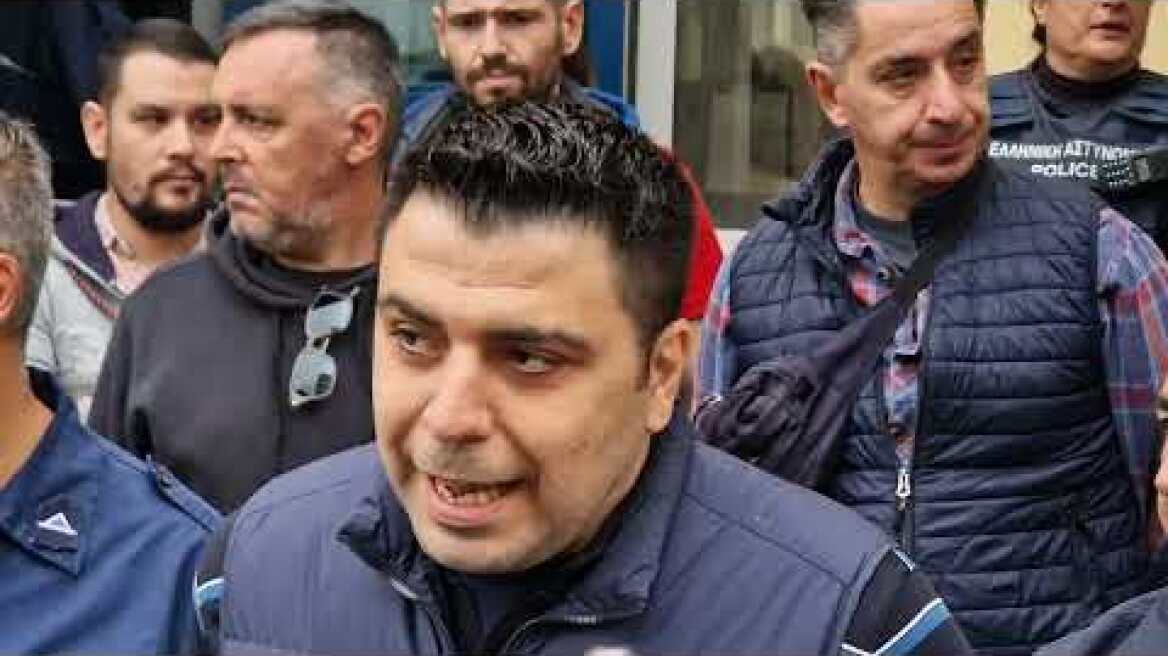 Θεσσαλονίκη: Διαμαρτυρία έξω από το Α.Τ. Ευόσμου (4)