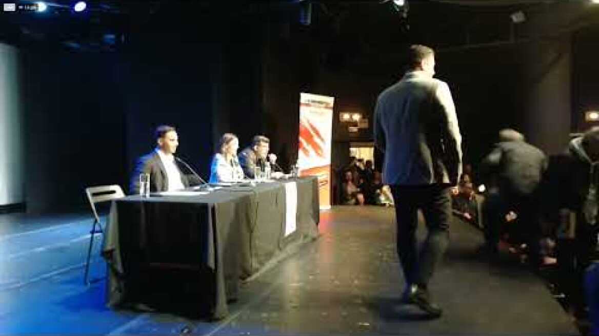 Αιφνιδιαστικά ο Κασσελάκης στην εκδήλωση Τεμπονέρα – Αχτσιόγλου – Χριστοδουλάκη - Αναυδη η Εφη