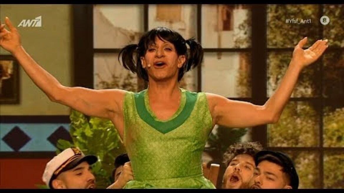 Ο Γιώργος Χρανιώτης ως Μάρθα Καραγιάννη (Your Face Sounds Familiar 6: 4o Live - 08.03.2020)